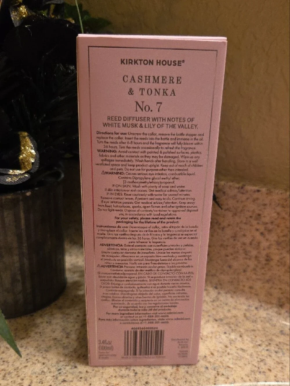Kirkton House Cashmere & Tonka No.7 Reed Diffuser